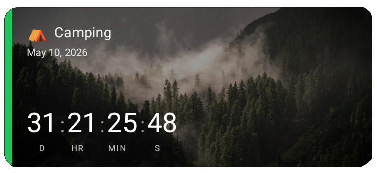 Simple countdown design