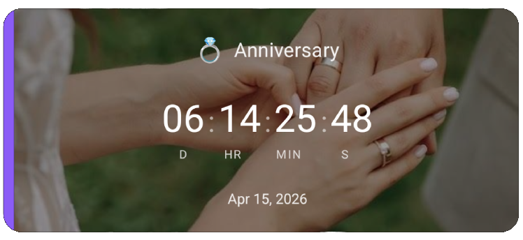 Compact countdown card