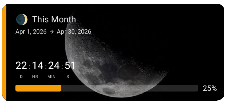Progress bar countdown design