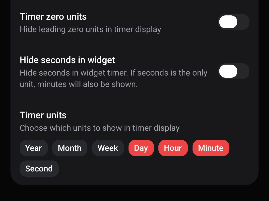 Step 4: Configure time unit display