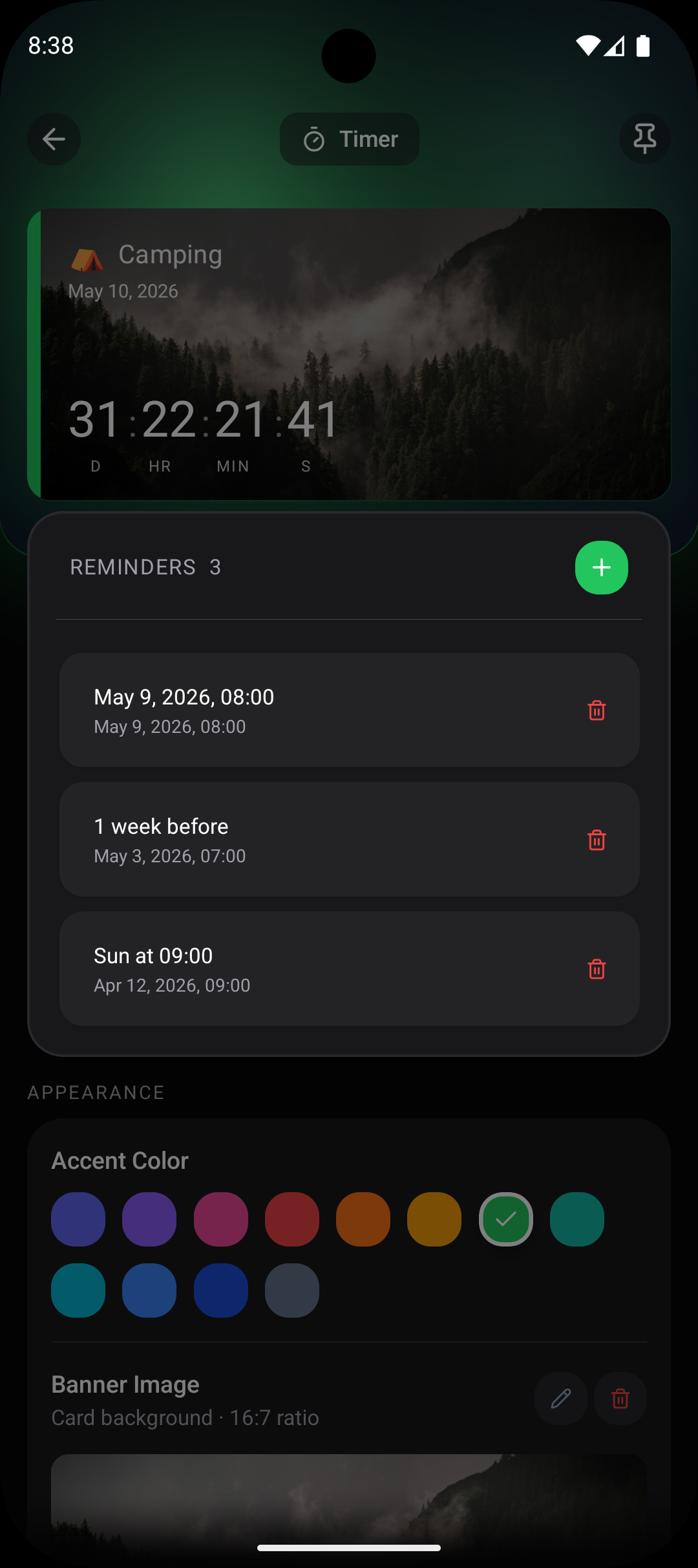 Sleep Calculator in Countdawns app