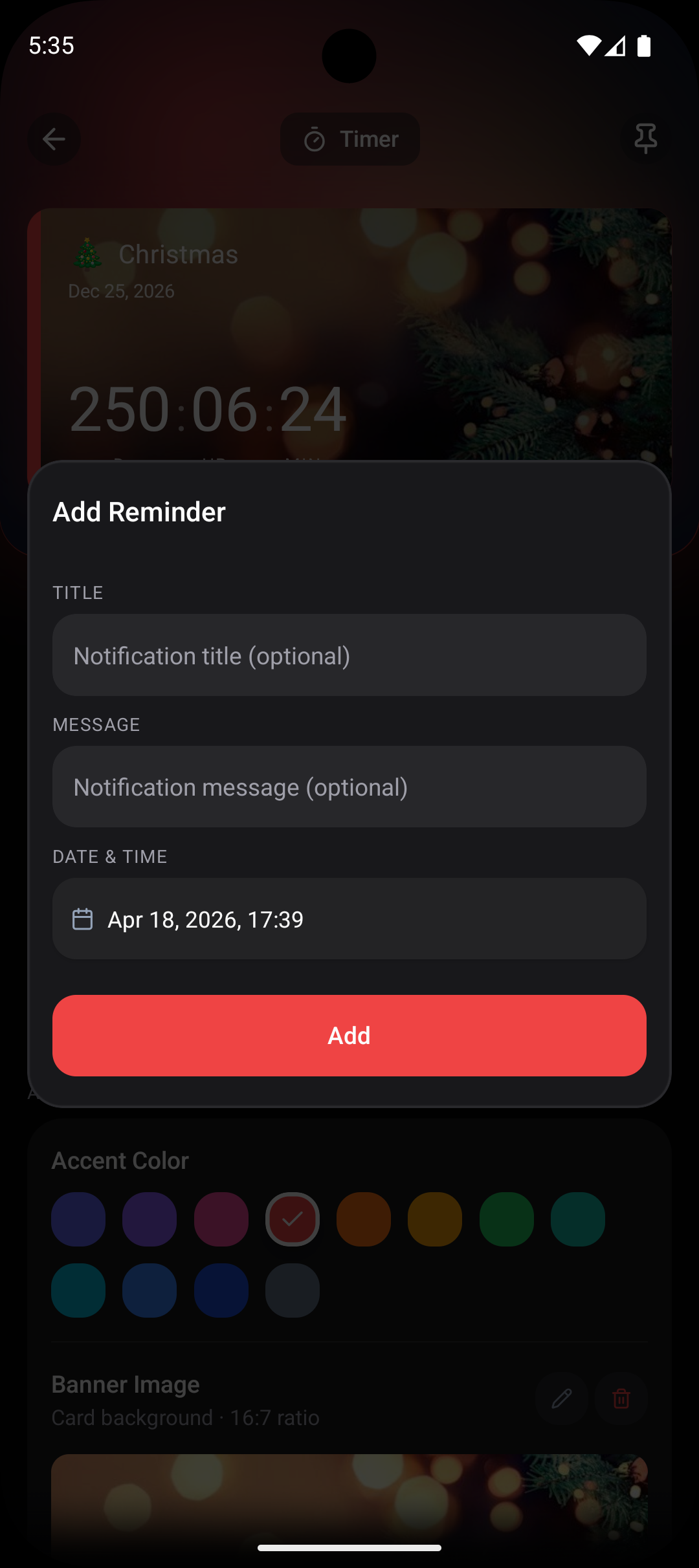 Step 3: Add a fixed-date reminder