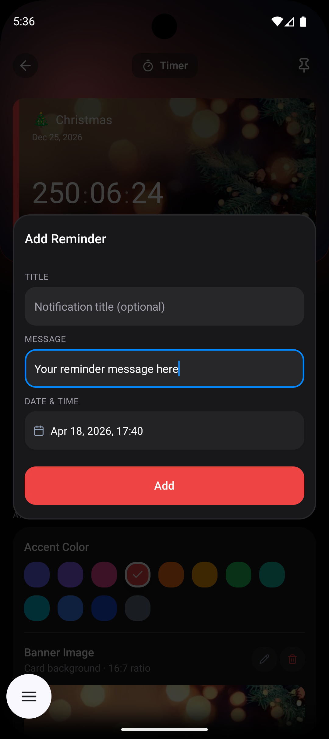 Step 5: Customize reminder notification text